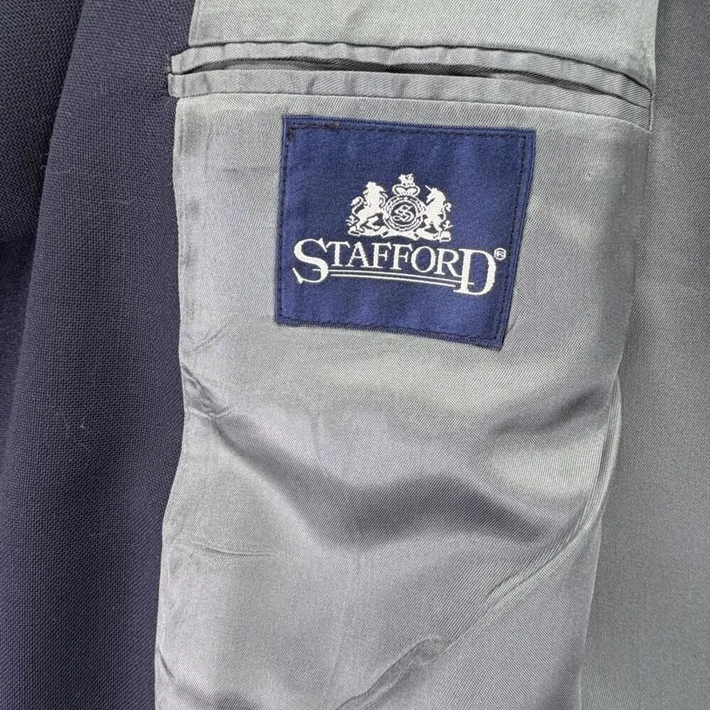 Stafford Men's Navy Tailored-jackets